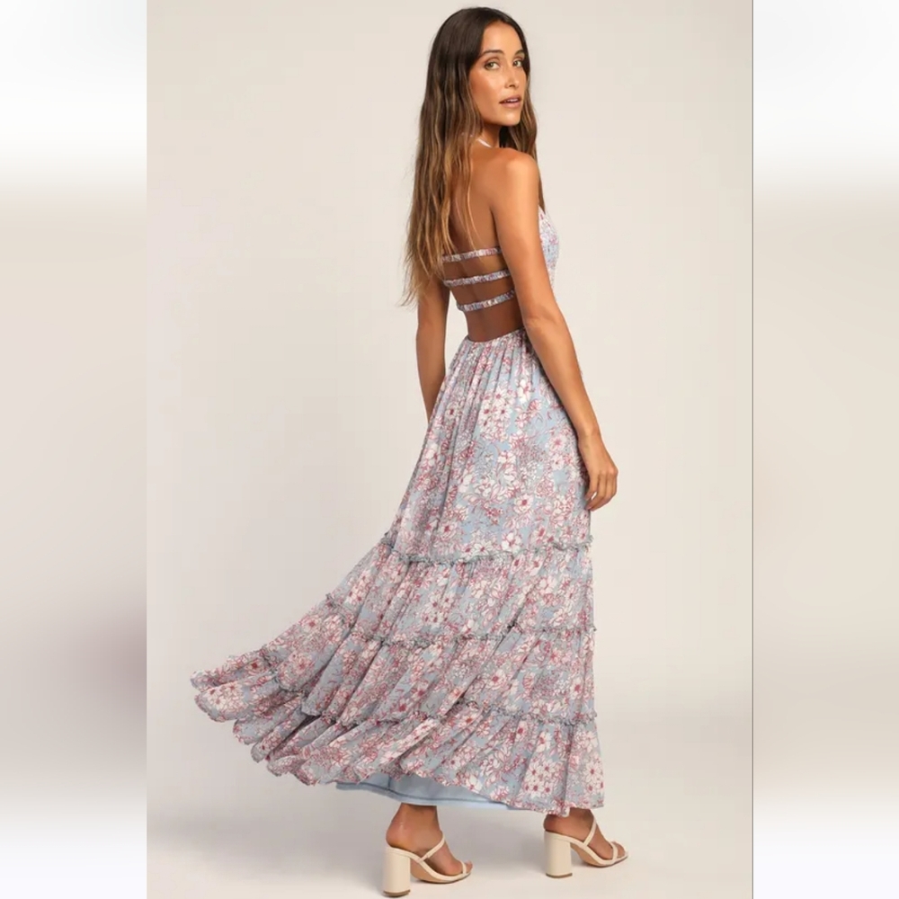 Lulus Best Botanicals Smocked Dress